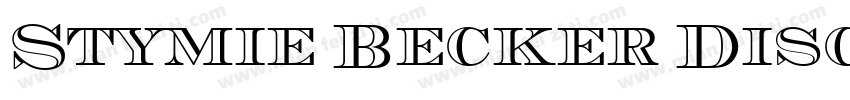 Stymie Becker Discaps字体转换